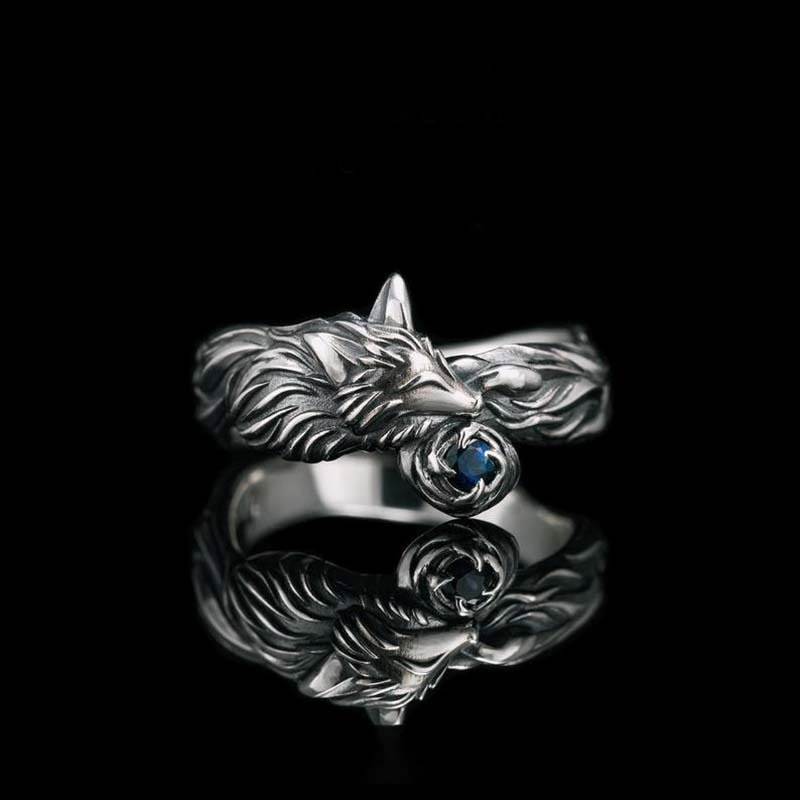 retro sapphire ring