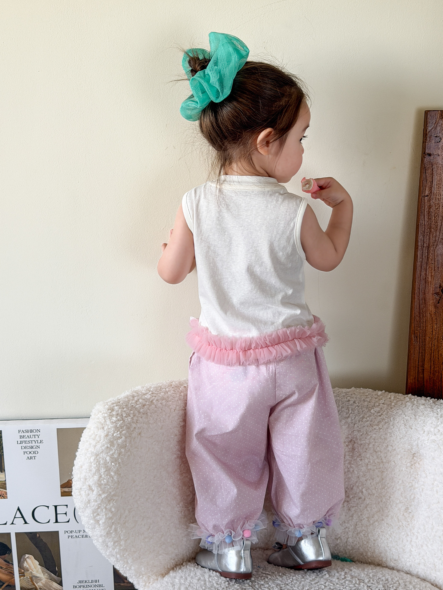 Sugar Pear ropa infantil chaleco de verano delgado 2026 ropa infantil de dibujos animados casuales clase A camisa de bebé sin mangas