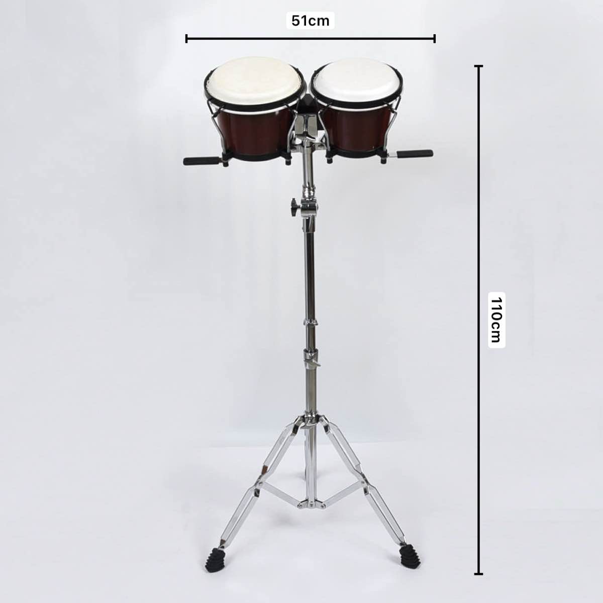 Orf Bongo Drum Instrumento de percusión Kangjia Drum Educación temprana Instrumento de enseñanza de música Djembe Tambor de mano Tambor de piel de vaca 6 7 pulgadas