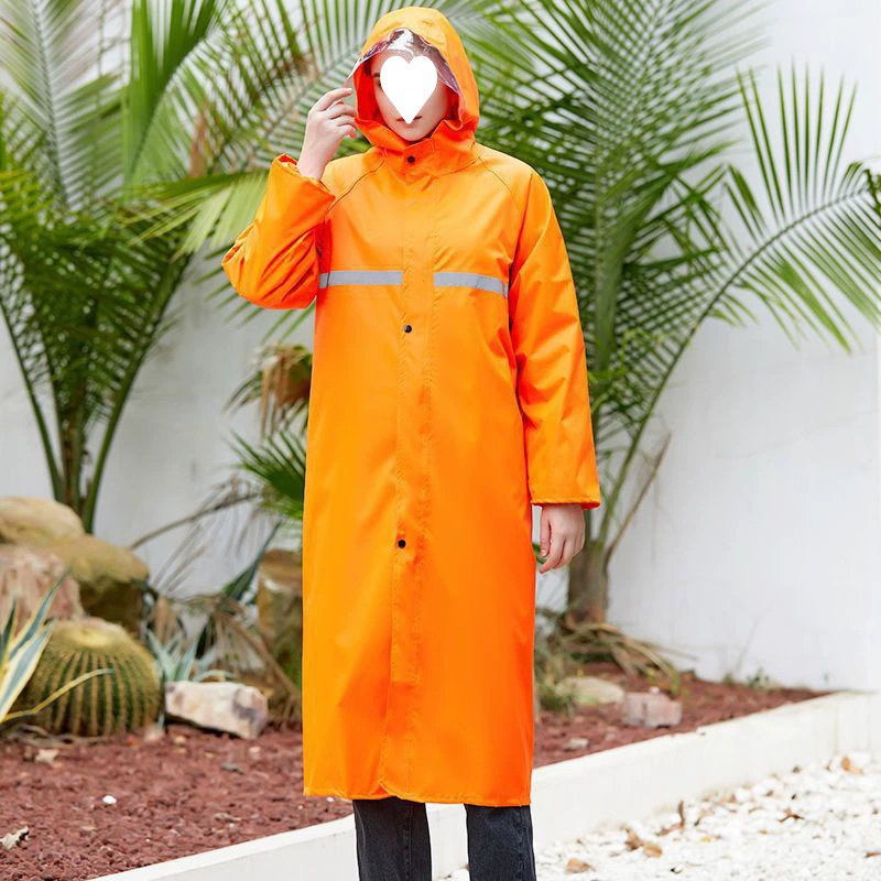 Long raincoat for men and women for hiking, increased thickness, wholesale