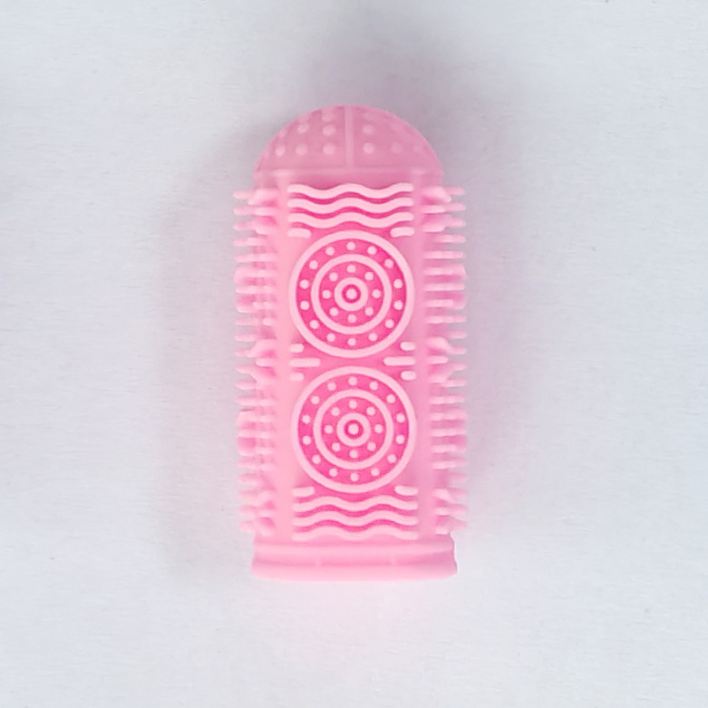 Cepillo de dientes para dedos de perro de 360 ° Cepillo de dientes de silicona Cepillo de dientes para gatos Cuidado de limpieza bucal para mascotas Cepillo de dientes para dedos