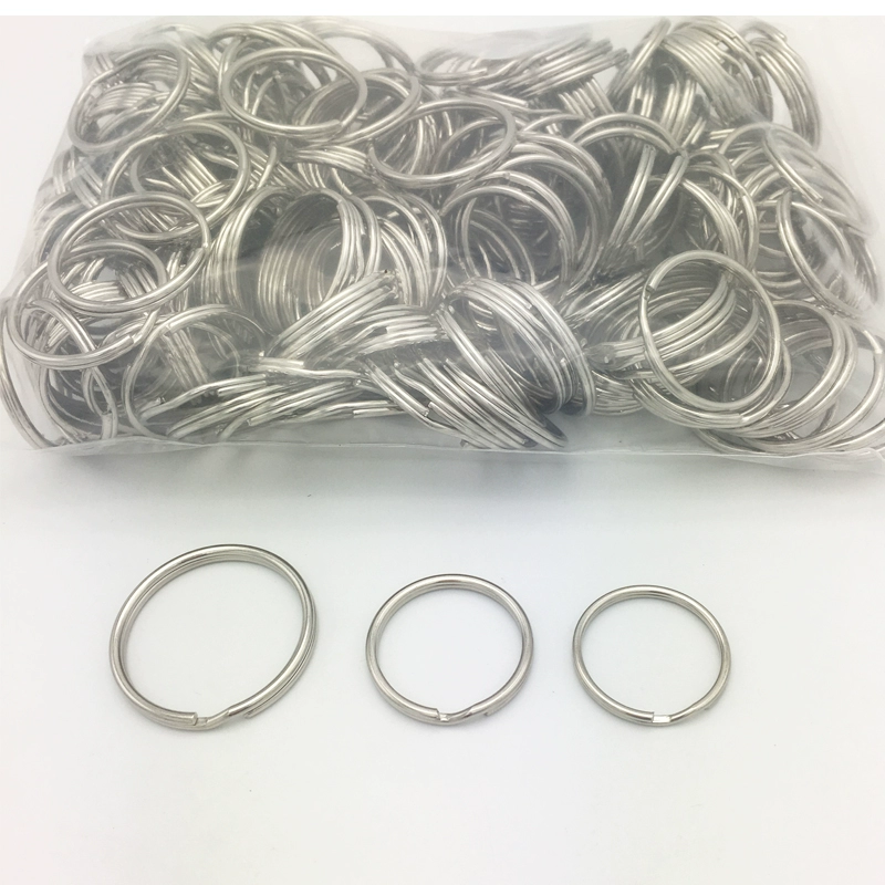 Фабрика оптовой металлический брелок апертура плоское кольцо брелок для ключей Пряжка ювелирные аксессуары