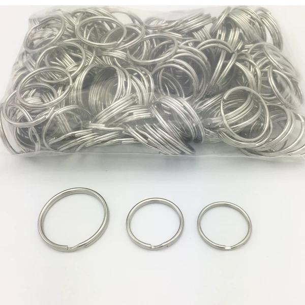 Factory wholesale metal key ring aperture flat ring key ring key ring buckle jewelry accessories
