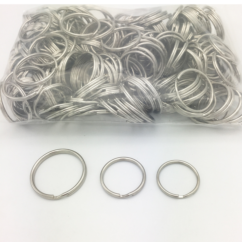 Factory wholesale metal key ring aperture flat ring key ring key ring buckle jewelry accessories