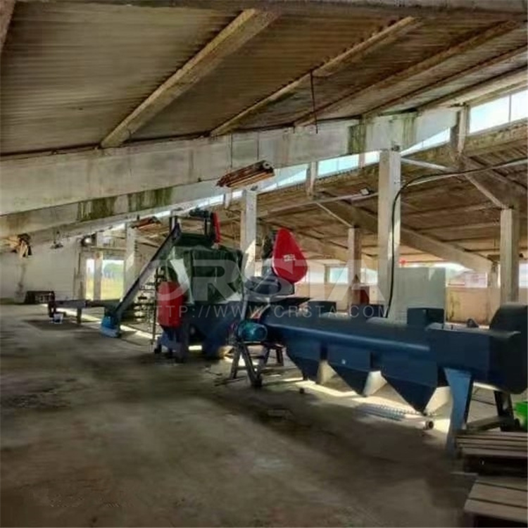 日杂废塑料PP洗洁精瓶回收处置机，废旧日化瓶破碎清洗脱水机