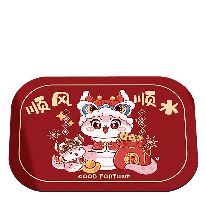 Cojín de suelo de baño, cojín antideslizante de absorción de agua, cocina, boda de Año Nuevo, barro de diatomeas, cojín de pies en la puerta del inodoro