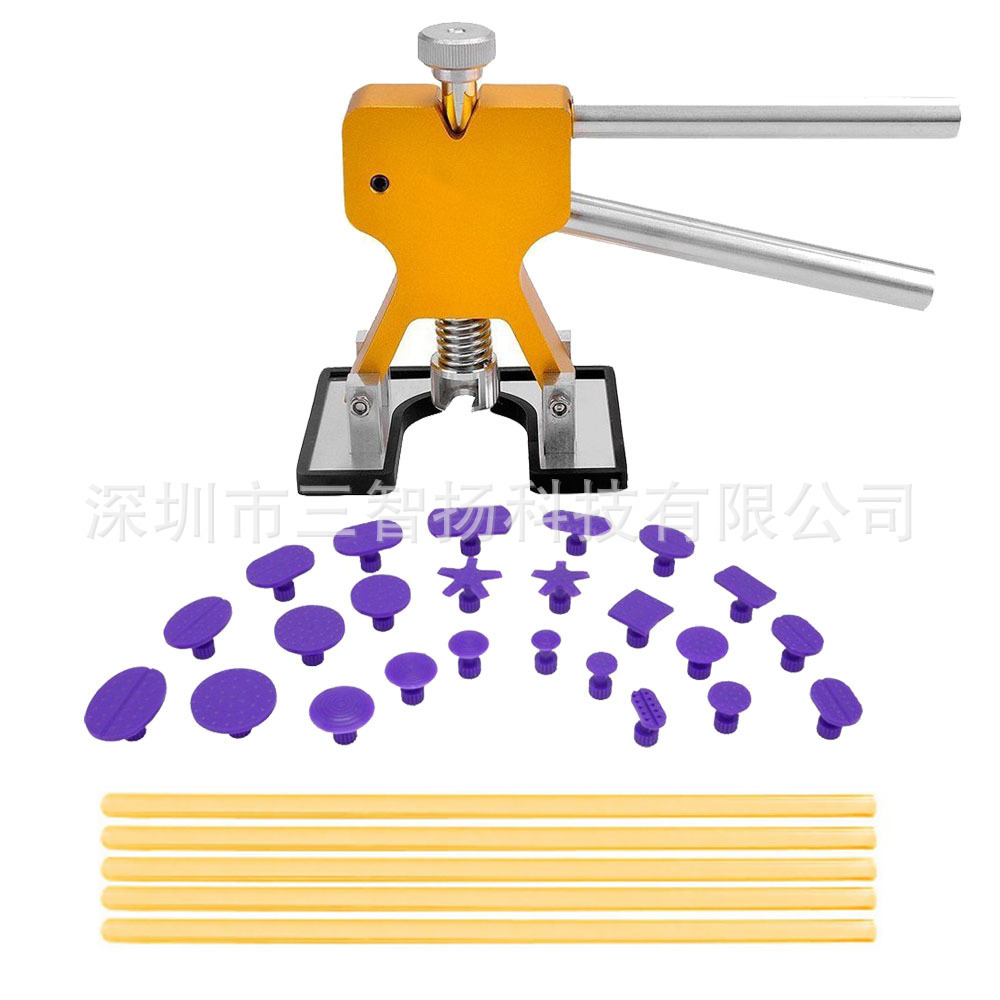 汽车凹陷修复工具套装修复器免钣金冰雹坑凹坑拉拔器厂家拉拔车用