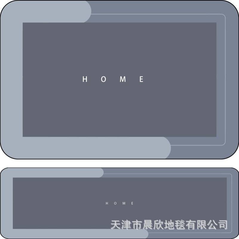 跨境简约浴室地垫卫生间吸水门口防滑垫硅藻泥速干垫厕所脚垫批发
