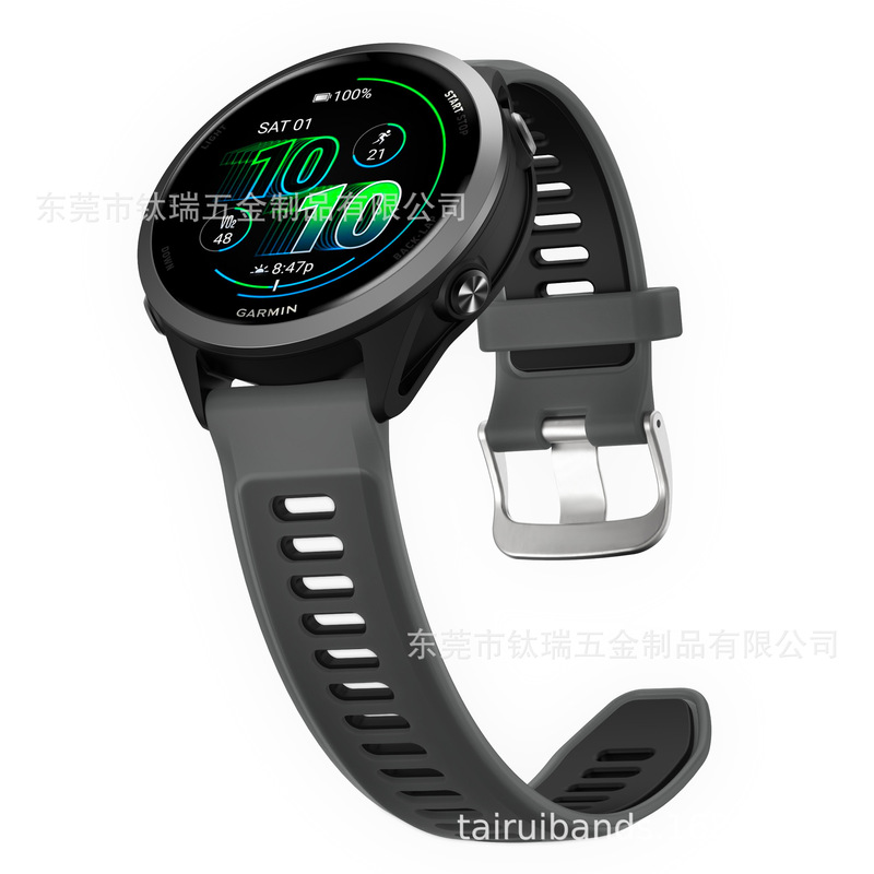 Garmin Forunner570 腕時計公式オリジナル透明シリコンストラップ 22mm スマートスポーツリストバンドに適しています。|undefined