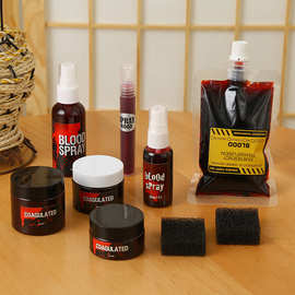 跨境热销万圣节新品仿真血cos吸血鬼浆恐怖密假血影视道具厂家