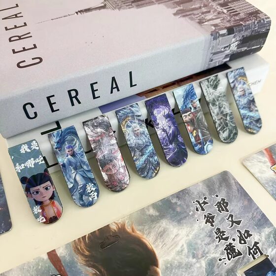 Creative which explosions bookmarks creative students big board high color value magnetic books classification clip children's stationery wholesale