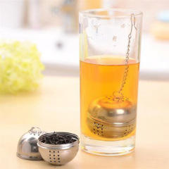 Home Stainless Steel Tea Ball Tea Filter Wall Mountable Tea Leaf Filter Creative Tea Pourer Hot Pot Seasoning Ball Filter