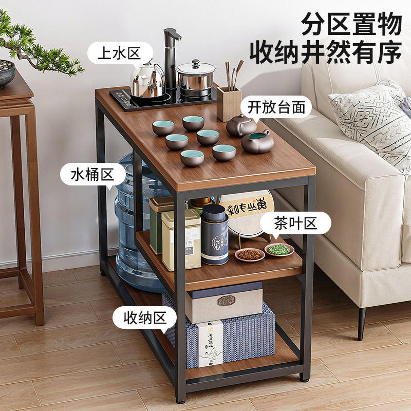 Sofá lado gabinete sala de estar hogar simple moderno pequeño apartamento mesa de café mesa de té balcón Luz de lujo ins estilo