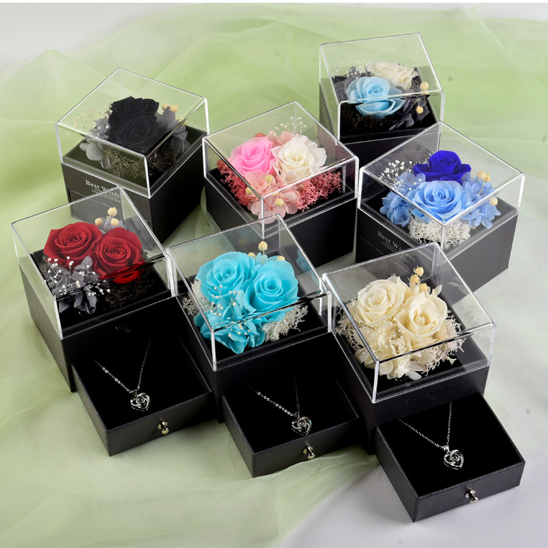 Valentine's Day Romantic Sweet Rose Preserved Fresh Flower Anniversary Party Festival display picture 2