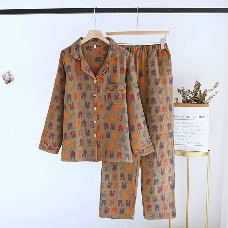 Pijama, cotton long-sleeve, set, oversize