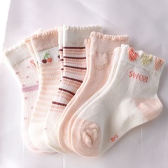 女童襪子夏季薄款透氣中筒襪兒童春秋款棉襪1-6-12歲