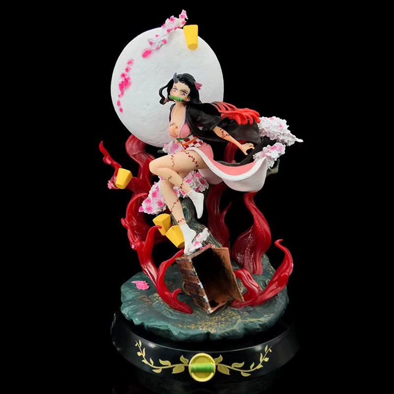 GK anime figure, handmade super large 31 cm, blossom & flame base, color Blizzard Dou