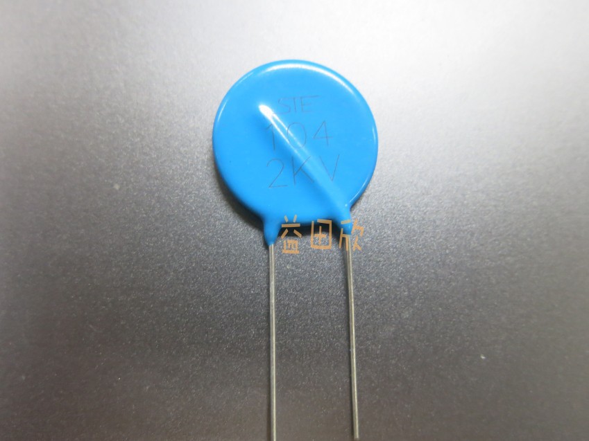 高压瓷片电容 瓷介电容 104/2kv 0.1UF 100NF 2000V 脚距10MM