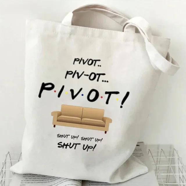 有趣的猫Meme女士休闲手提包可回收购物袋环棉质帆布单肩腋下包