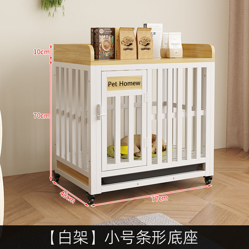 Gran jaula de perro doméstica interior con polea de extracción rápida tipo marco de hierro jaula de perro pintada para fortalecer la casa de perros