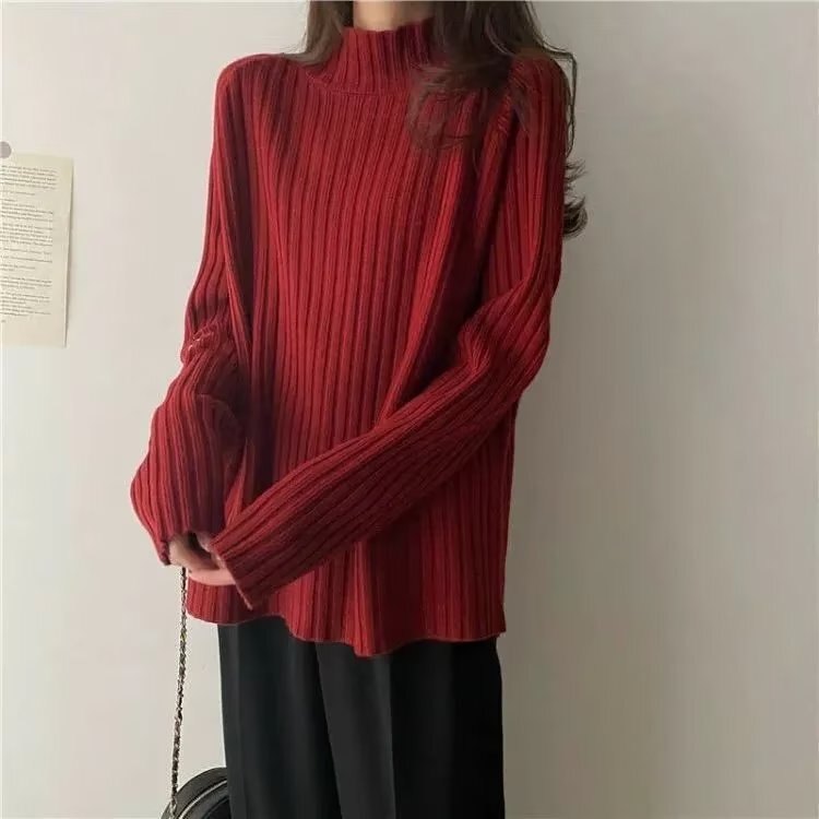 Autumn and Winter Thickened Women's Korean Style Trendy Loose Japanese Knit Sweater Winter Ins Hong Kong Style Lazy Cardigan Jacket