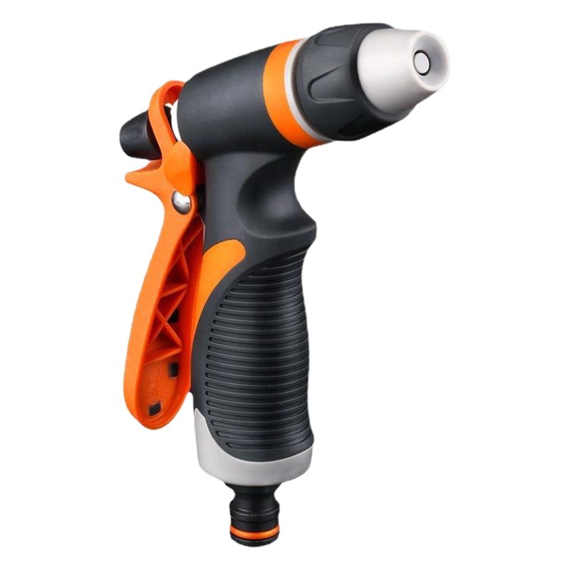 Plástico multifuncional pistola de pulverización de agua jardinería riego pistola de pulverización de agua de la familia lavado de coches baño para mascotas de alta presión boquilla de jardín