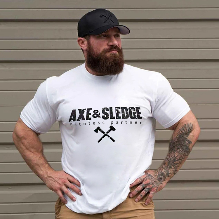 2024 summer new solid color sports Men's trendy fitness running base shirt short sleeved T-shirt_senzul.com