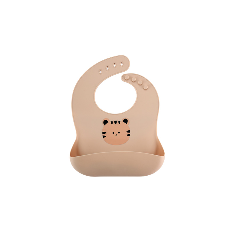 Babero de Silicona para Bebé de Silicona Alimentaria, Impermeable, Resistente a Manchas, para Alimentación Infantil