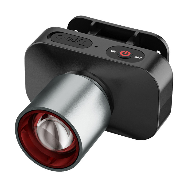 Lámpara de minero con zoom de venta caliente transfronteriza, faros multifuncionales para exteriores, luz fuerte, pesca nocturna, luz de trabajo recargable impermeable image 6