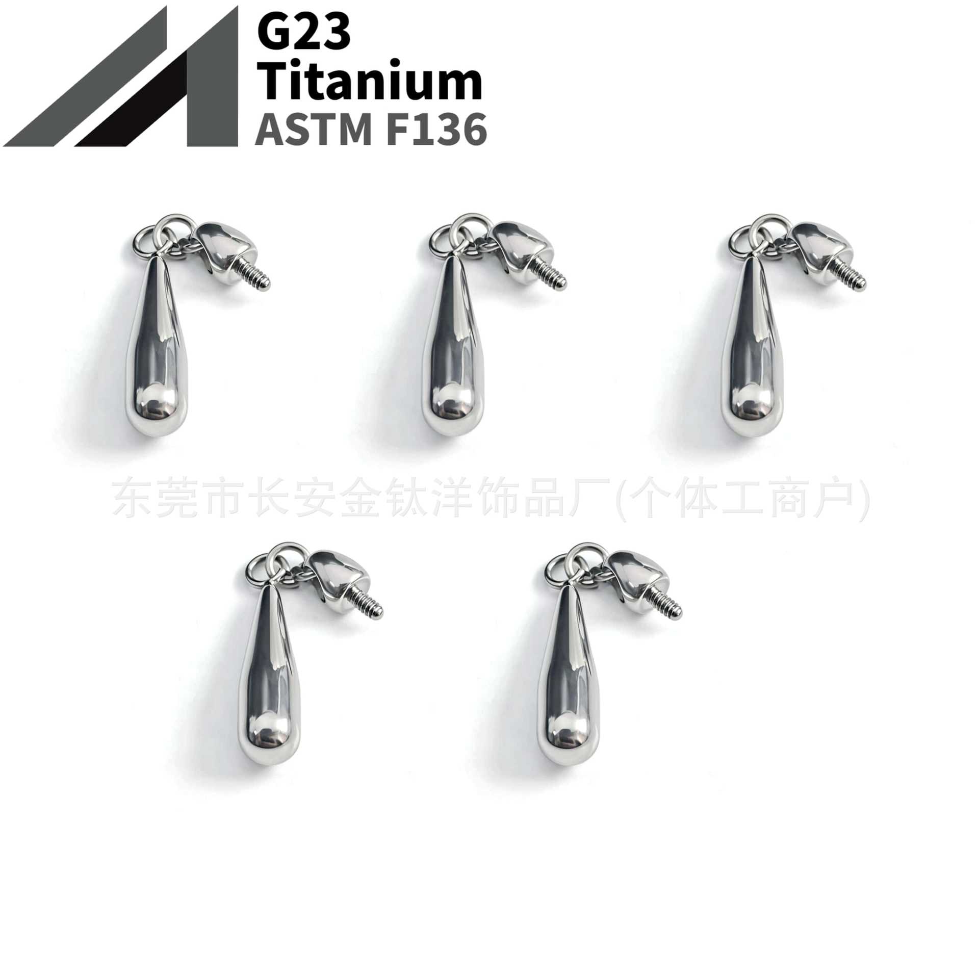 16G labret stud size and finish detail