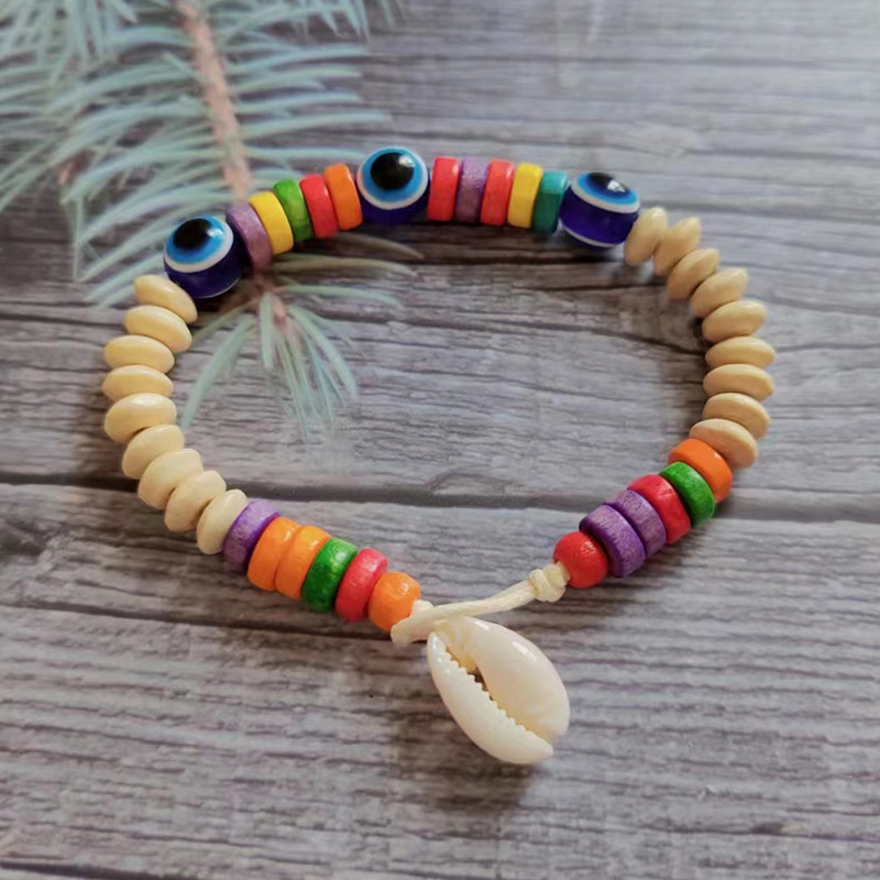 Ethnic Style Bohemian Geometric Wooden Beads Beaded Unisex Bracelets 1 Piece display picture 4