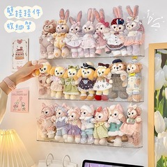 手作りブラインドボックス壁掛け透明展示棚穴なし壁収納ボックス展示ボックス人形人形萌え粒バー