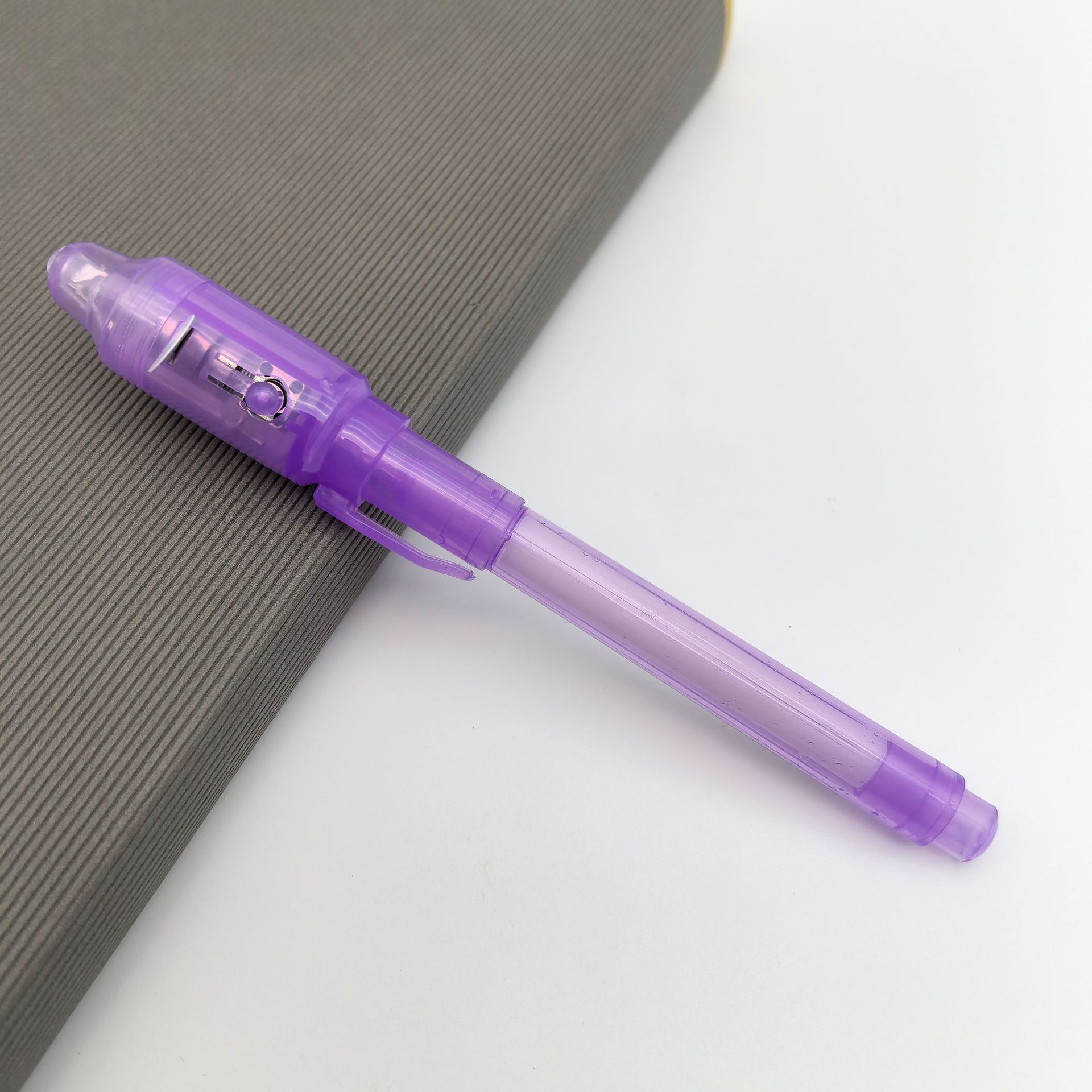 Lámpara LED luminosa UV transparente multifuncional lápiz mágico publicitario regalo luminoso resaltador al por mayor