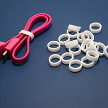 O 19086 Elastic Silicone Ties 高弹硅胶扎线圈跨境外贸代发