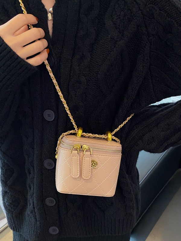 Mini caja de cadena de diamante bolso pequeño para mujeres 2026 nuevo nicho coreano de alta calidad bolso de hombro