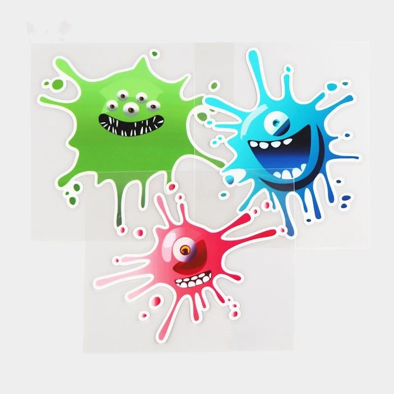 Автомобильные забавные наклейки с каплями воды, персонализированные креативные мультяшные мотоциклы, электромобили, блокирующие царапины на корпусе, декоративные наклейки