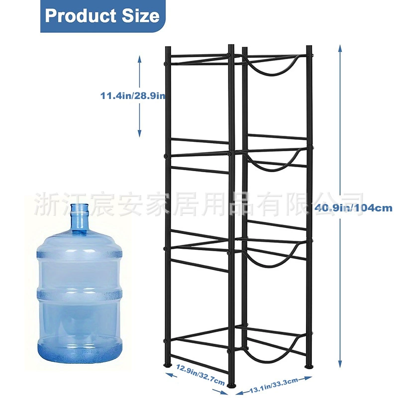 Пятиэтажный черный держатель ведра сверхмощный автономный, домашний офис хранения