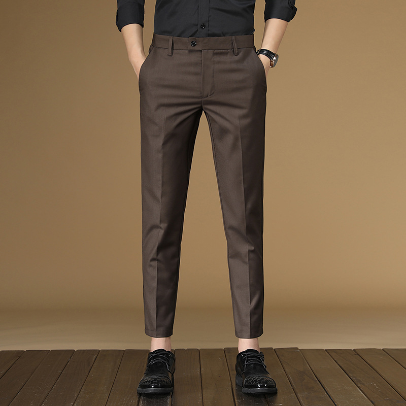 2026 Popular Casual Pants for Men, Slim Fit Cropped Pants, Men's Elastic Dress Pants, Versatile Business Pants for Men 2026 Popular Casual Pants for Men, Slim Fit Cropped Pants, Men's Elastic Dress Pants, Versatile Business Pants for Men