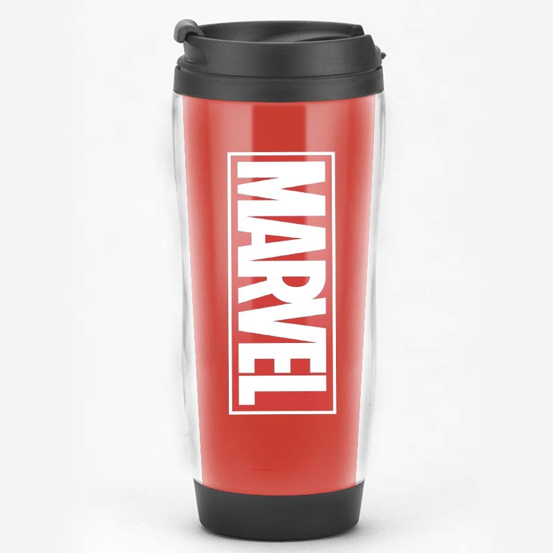 Equipo de EE. UU. Película de superhéroes que rodea al Capitán América Regalos Recuerdos de los fanáticos Taza de agua Taza de café con tapa