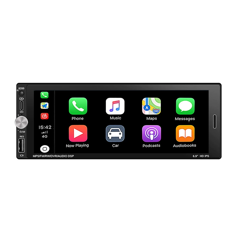 6.9 -inch single ingot MP5 player Android navigation reversing Bluetooth all -in -one wireless CarPlay