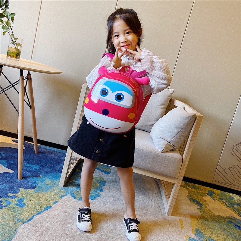 2022 Nueva Fábrica Directa Wangwang equipo de cáscara de huevo bolsa de dibujos animados kindergarten mochila bolsa de los niños para 2-5 años de edad