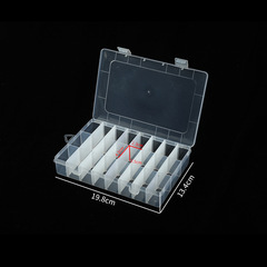 Small 24-grid plastic storage organizer box for jewelry, nail polish, medicine, and compartmentalized storage, detachable and portable parts