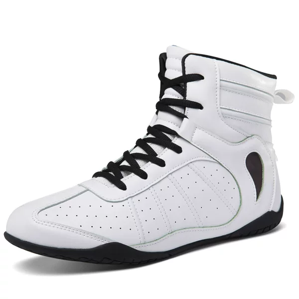 Boxing Shoes High Boots Men's and Women's Sanda Shoes Fighting Shoes Training Competition Shoes Wrestling Shoes Fighting Shoes