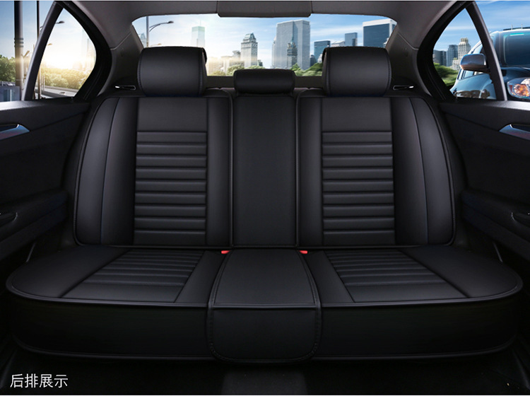 Wow Customized Car Seat Cover, Universal Car Seat Cover for All Seasons, Nappa Leather Fully Enclosed Seat Cover, Ventilated and Breathable