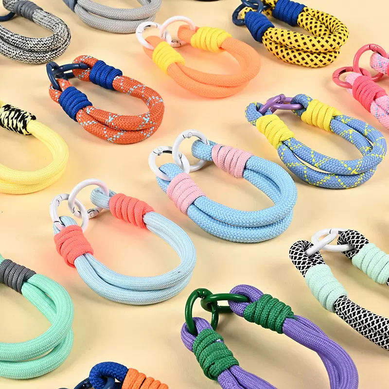 手工编织挂绳创意简约款拼色手机挂绳包包吊绳手机壳钥匙圈钥匙扣