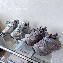 男童运动鞋春秋款2025春秋新款儿童爆款炸街老爹鞋中大童软底网鞋