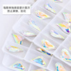 Glossy crystal heart-shaped, accessory, nail stickers, wholesale
