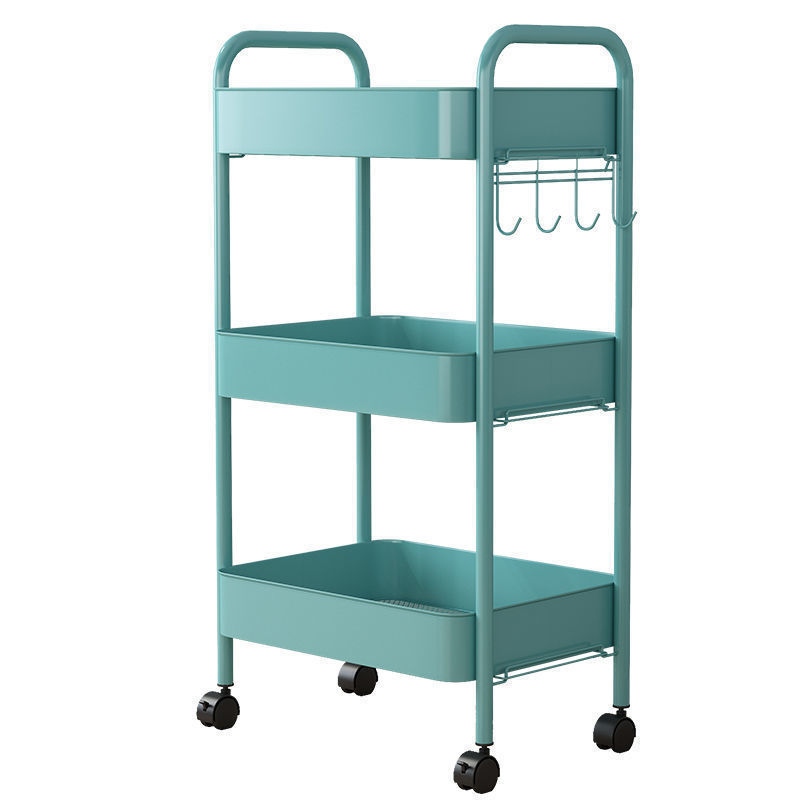 Estante de almacenamiento de carrito pequeño cocina de piso baño móvil snack inodoro dormitorio multicapa cabecera de cama almacenamiento de almacenamiento