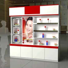 展柜厂家定制护肤展示柜商场3d设计装修乳液前柜烤漆化妆品柜
