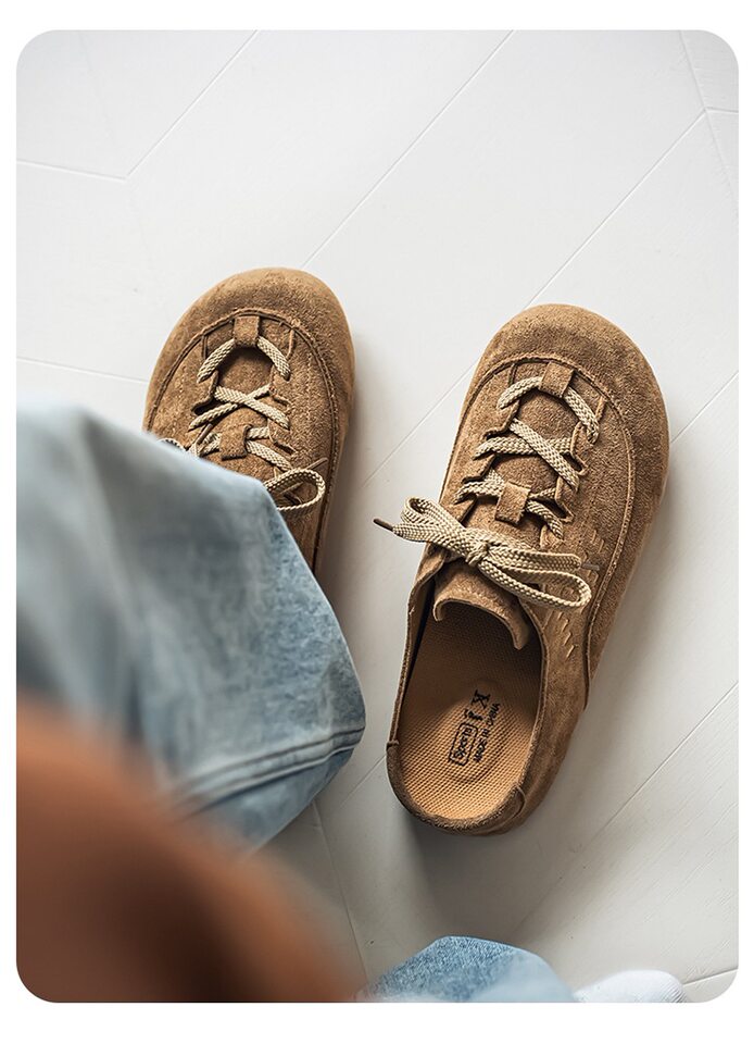 Dép bít mũi nam kiểu Birkenstock quai hậu không gót, chống trượt chịu mài mòn, đi ngoài trời mùa thu — K7788 Hạt dẻ, K7788 thẻ chi tiết 22